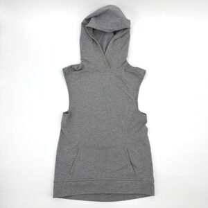 Lululemon‎ Athletica Grey Sleeveless Hoodie Athleisure Women's Size 4